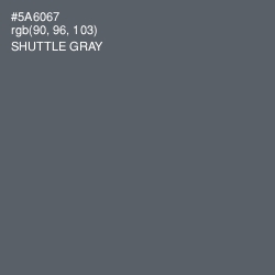 #5A6067 - Shuttle Gray Color Image